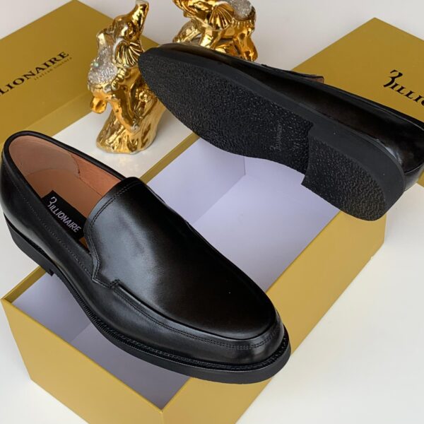 Billionaire Corporate Leather Loafers – Black