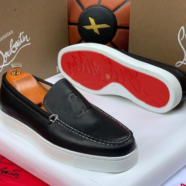 Christian Louboutin Varsiboat Leather Loafers – Black