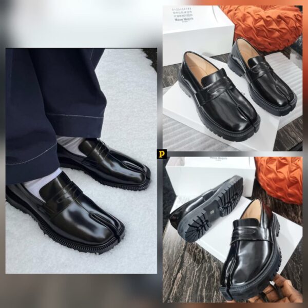 Maison Margiela Tabi Loafers – Black Leather