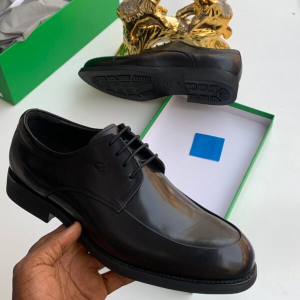 Men’s Leather Derby Shoes – Black