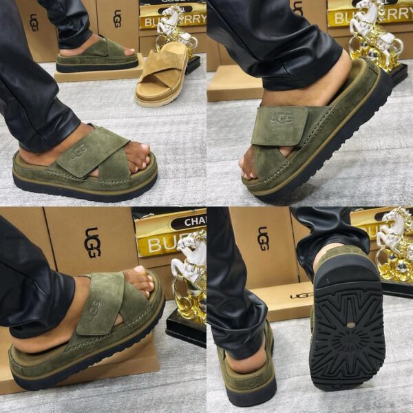 UGG Goldenstar Cross Slide Suede Sandals – Moss Green (Women’s)