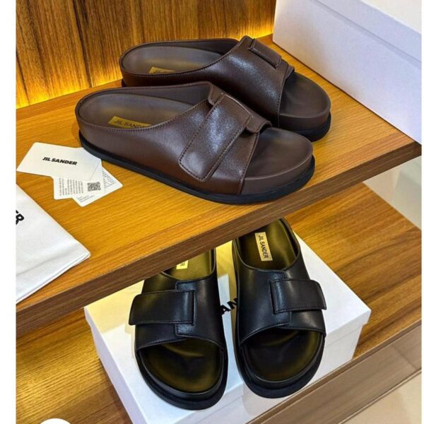 Jil Sander Leather Sandals – Black & Brown
